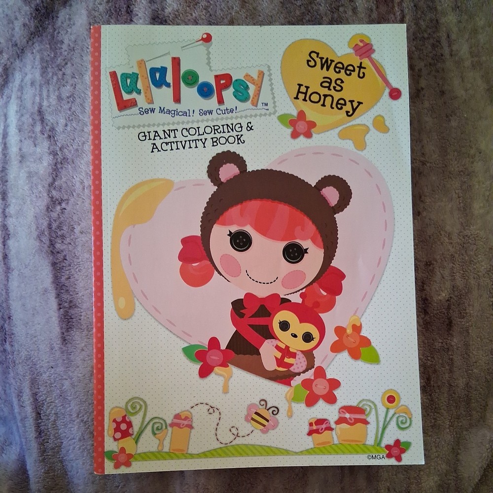 Lalaloopsy “Sweet As Honey” New Coloring & Activity Book Uncolored Vintage