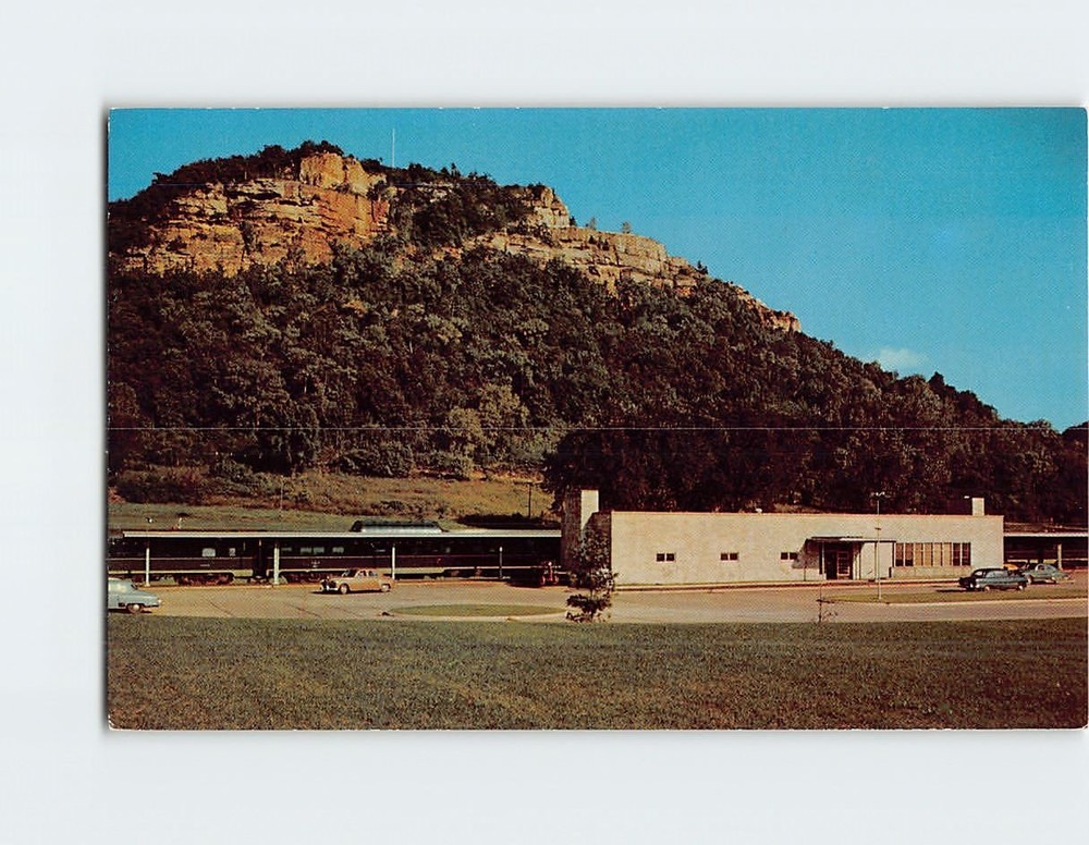 Postcard Grandad Bluff La Crosse Wisconsin USA