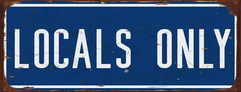 Locals Only Rusty Metal Sign Surfing Beach Decor Wall Art 16