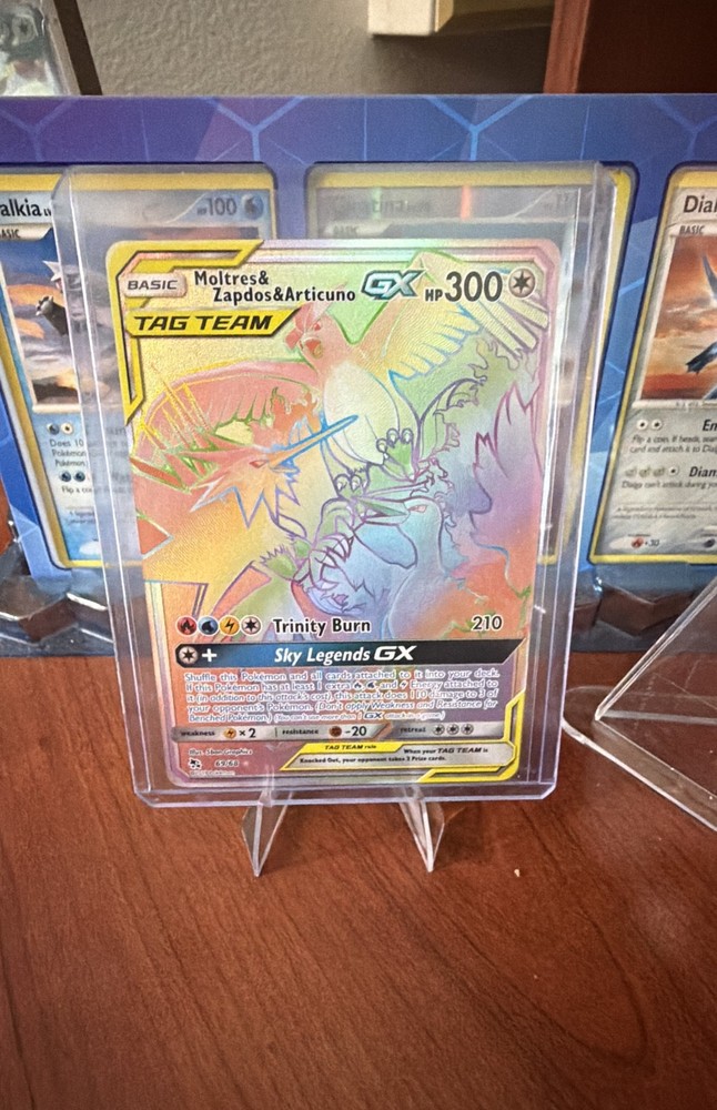 Moltres & Zapdos & Articuno GX (Secret) 69/68 Hidden Fates Holo