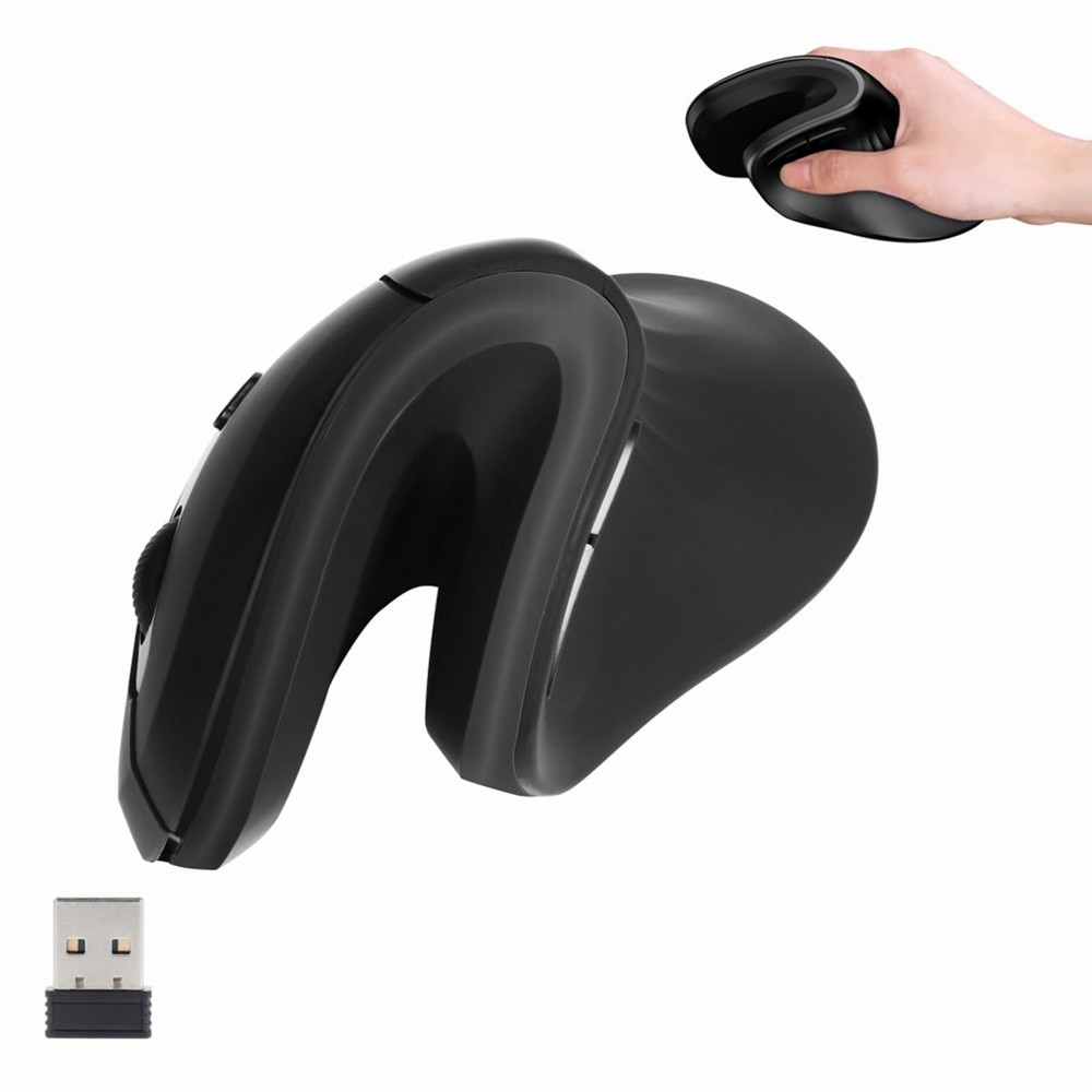 Ergonomic Large Wireless Vertical Mouse 2.4G Comfort Grip for PC Laptop