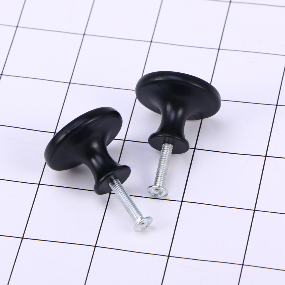 25PCS Modern Aluminum Alloy Round Drawer Knobs for European Furniture Doors