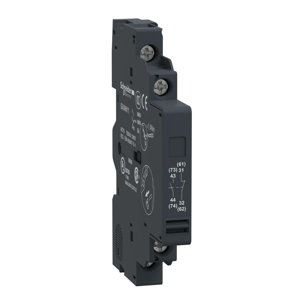 Schneider GVAN11 - SIDE MOUNT AUX. NO/NC - Made In Czech Republic