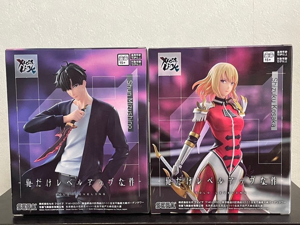 Solo Leveling XrossLink Figure Shun Mizushino Shizuku Kousaka SEGA New Japan