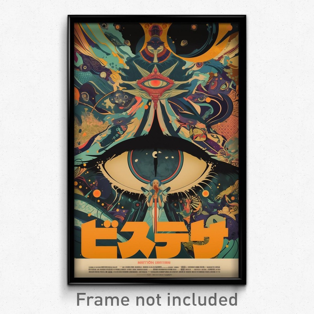 Retro Vietnamese Psychedelic Film Poster - Major Lawn Art Print