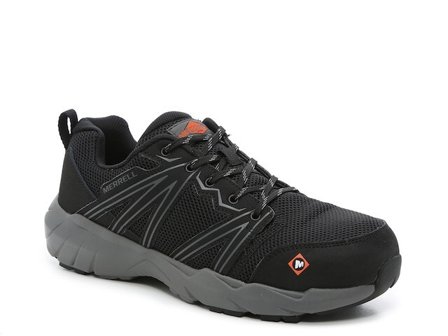 Merrell - Full Bench - 10M - Superlite Alloy-Toe Work Shoe - Black