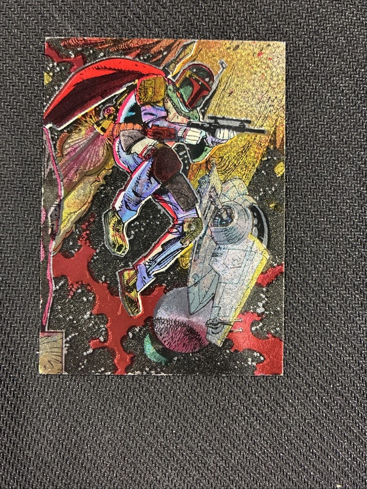 Topps 1996 Star Wars Finest Boba Fett Etched Foil Card Trading Cards