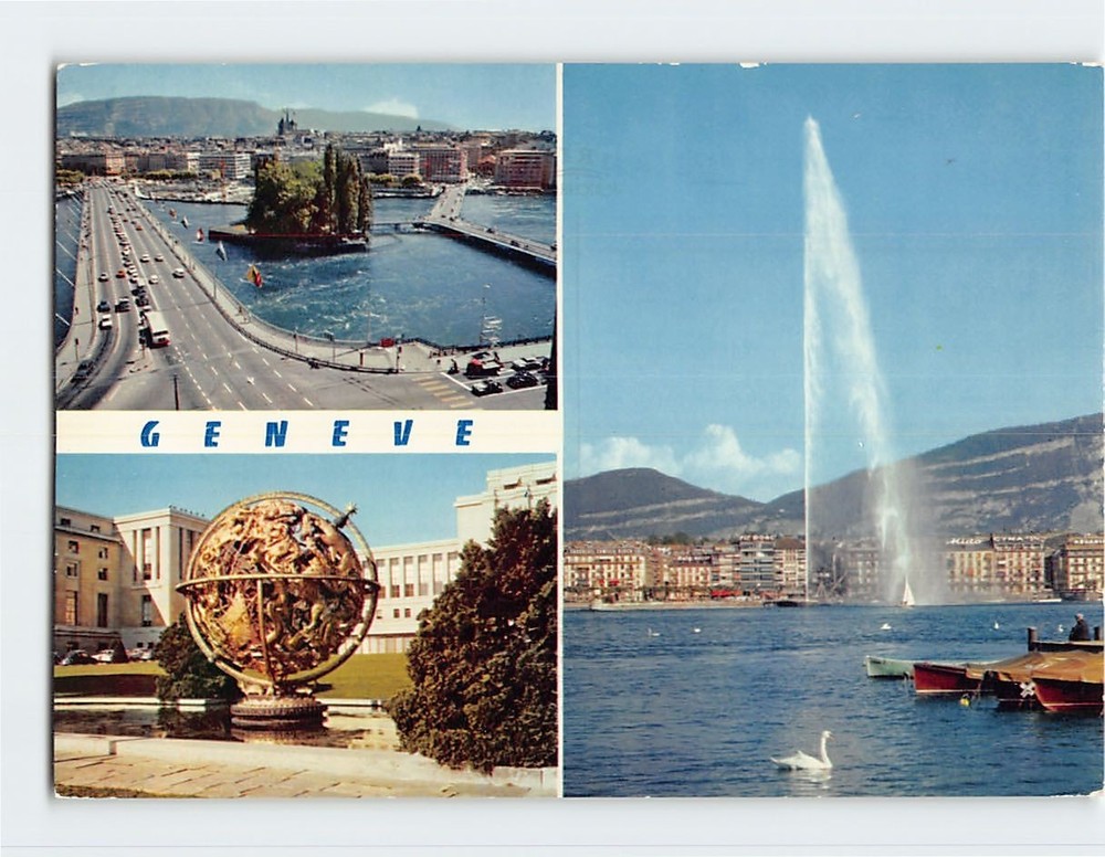 Postcard Geneva Switzerland