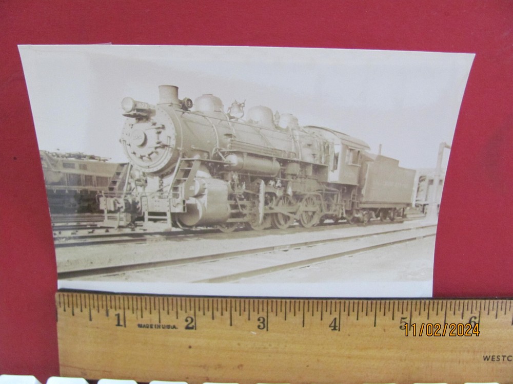 Baltimore & Ohio Railroad 0-8-0 Locomotive #1023 Data Card & Photo Washington Dc