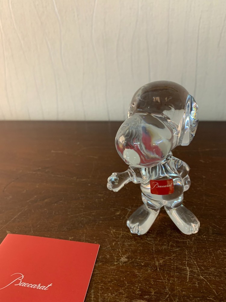 Snoopy Crystal Greeting From Baccarat