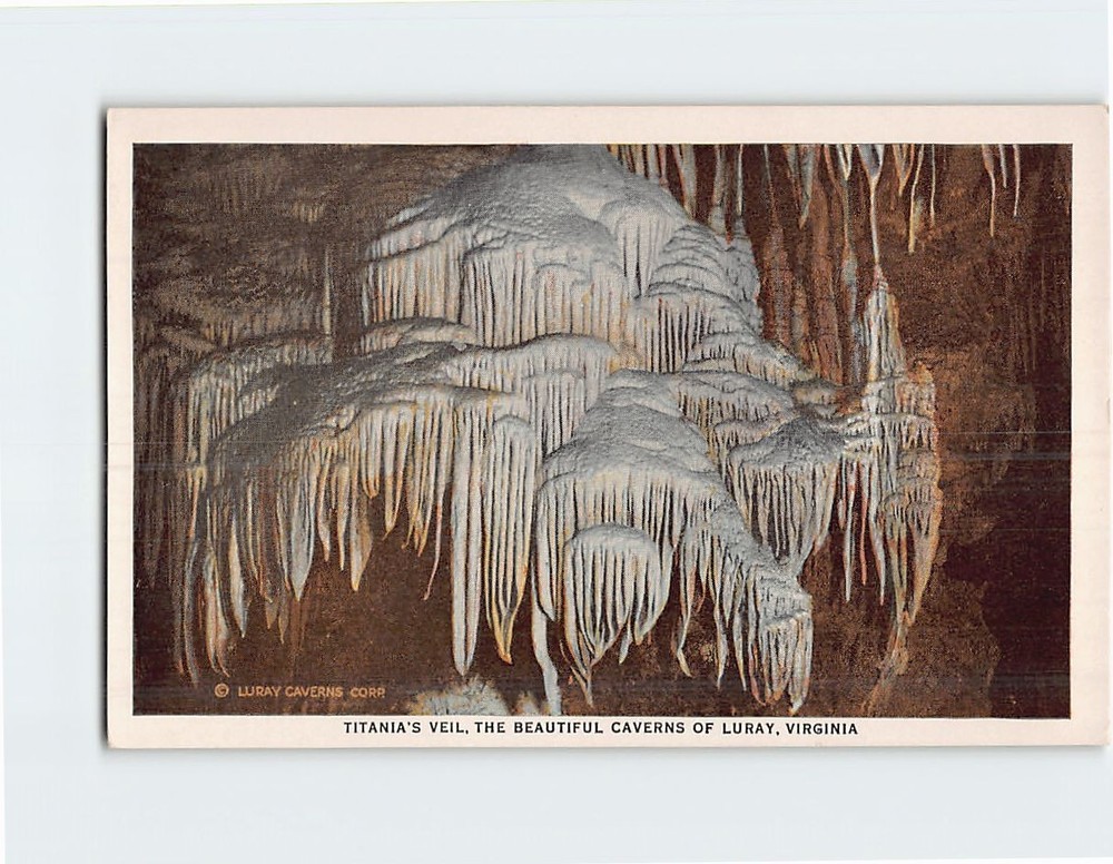 Postcard The Beautiful Caverns of Luray Virginia USA