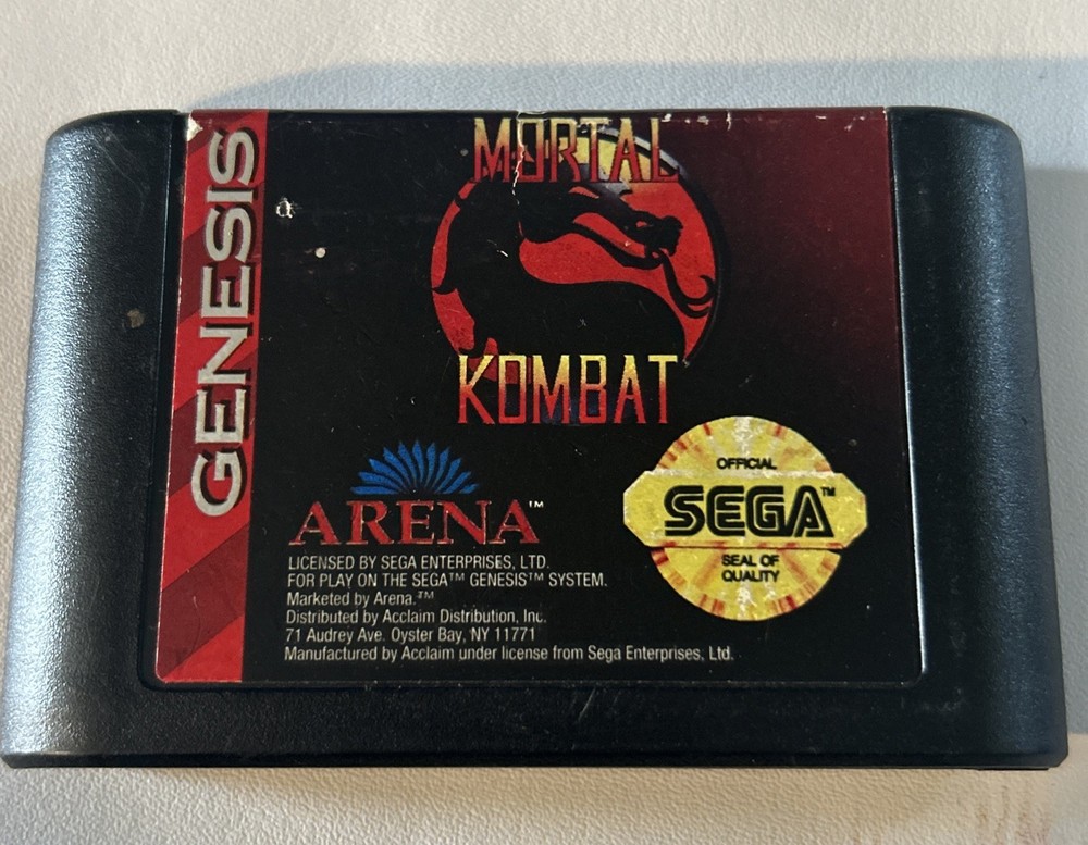 Mortal Kombat Sega Genesis Authentic