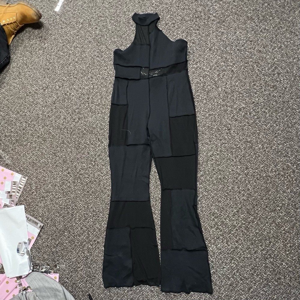 The Ragged Priest Black Jumpsuit Emo Goth 2000s Deadstock NWT Size 16