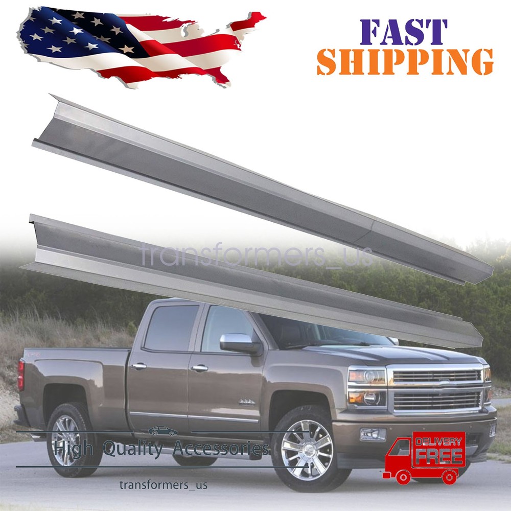 Rocker Panel Fit For 14-18 Chevy Silverado GMC Sierra 62.99