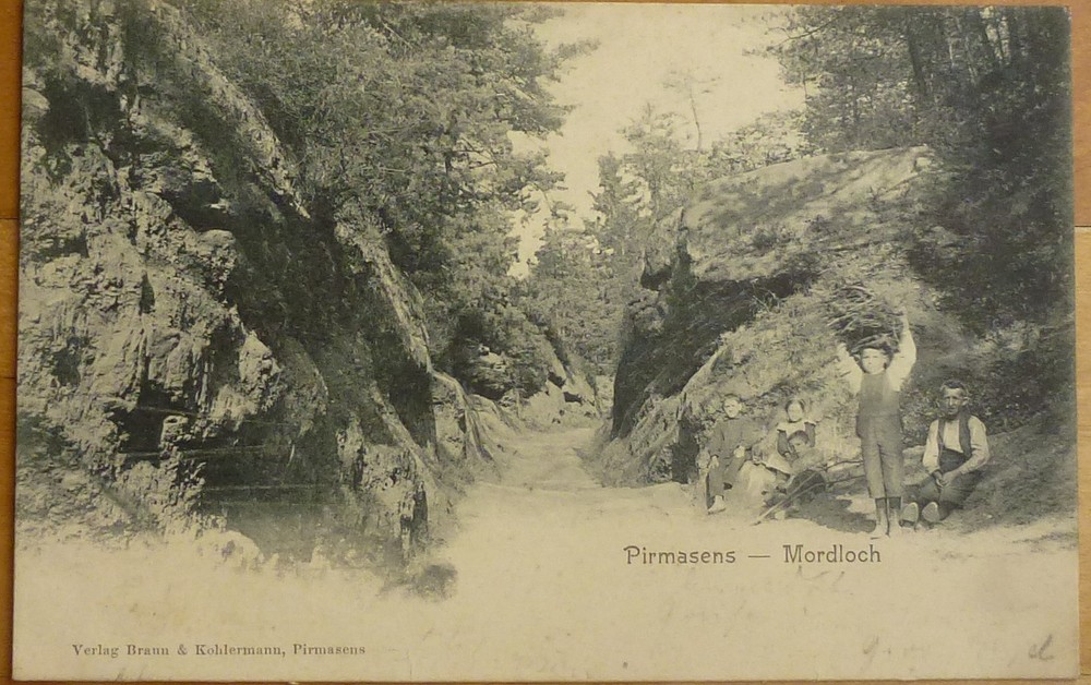 Postcard Mordloch Pirmasens Palatinate 1903 Landstuhl Zweibrücken Kaiserslautern
