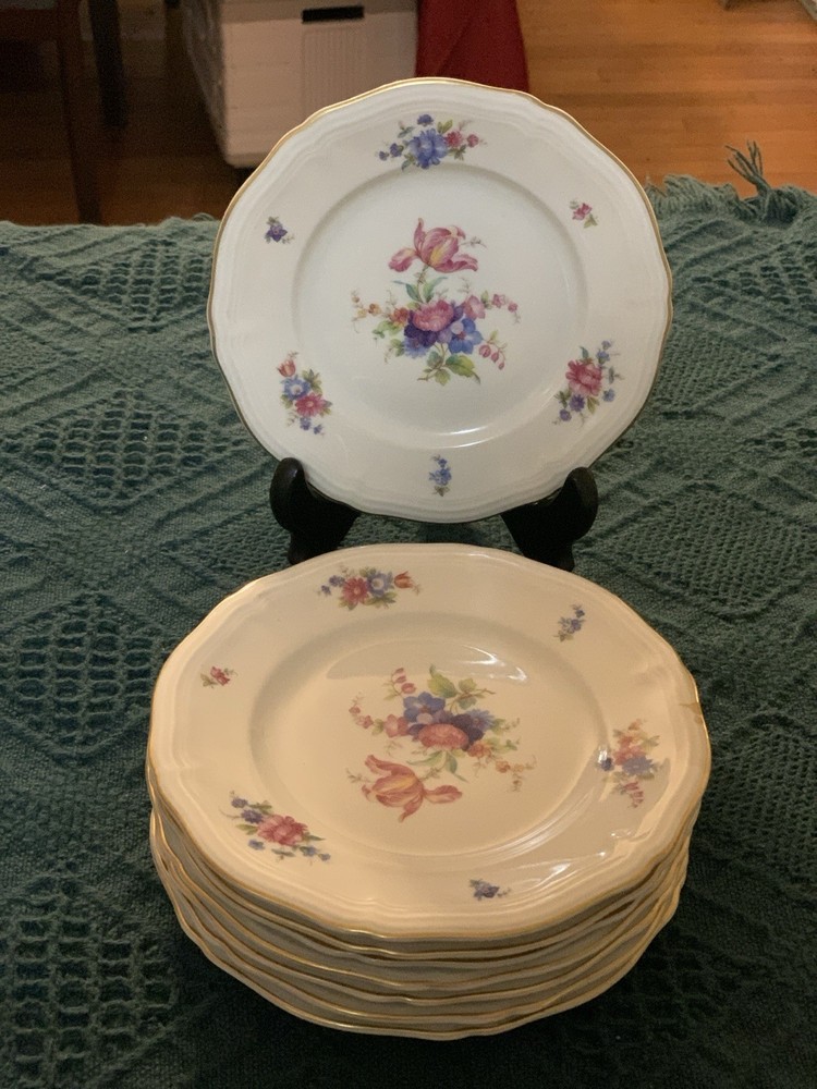 Set Of 8 Rosenthal Selb-Plossberg Germany Chippendale 6 1/4