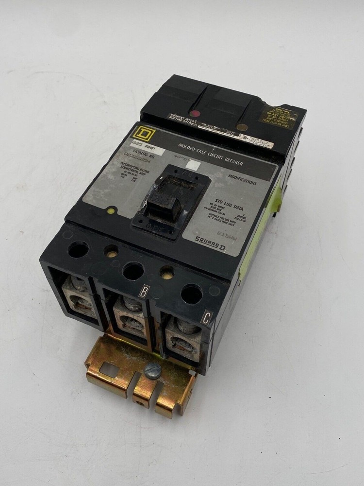 Square D Q232225H Circuit Breaker 225A 3P 240V 3PH Q2 I-Line 225 Amp Used