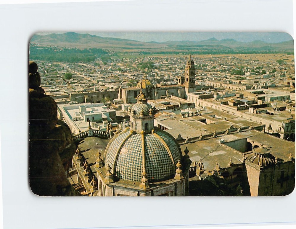 Postcard Panoramic View Morelia Michoacan Mexico