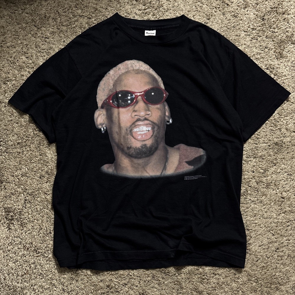 VTG Dennis Rodman Color Changing Hair Tshirt 1996 Single Stitch Men’s Sz XL