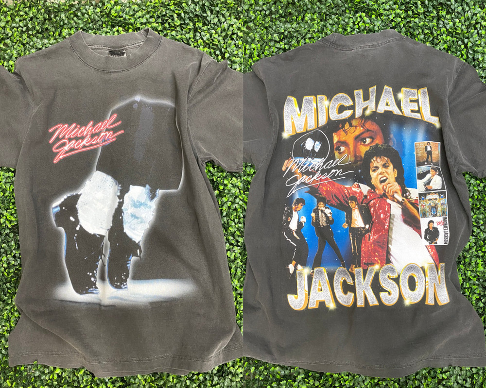 Michael Jackson King of Pop T-Shirt Vintage Retro Music Graphic Tee S-5XL