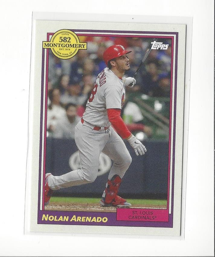 2022 Topps 582 Montgomery Club Lost Design Set 2 #6 Nolan Arenado Cardinals