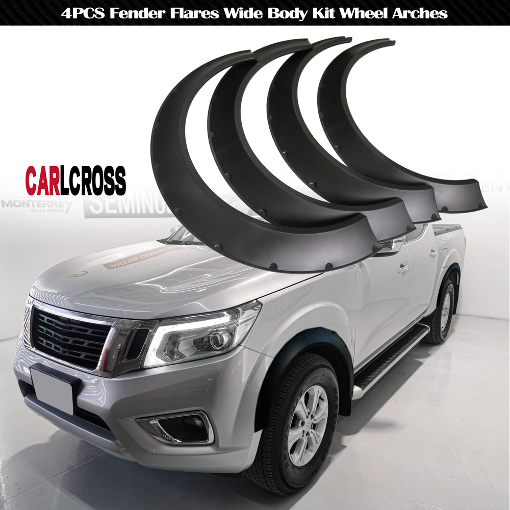 For Nissan Frontier 4PCS Fender Flares Wide Body Kit Wheel Arches