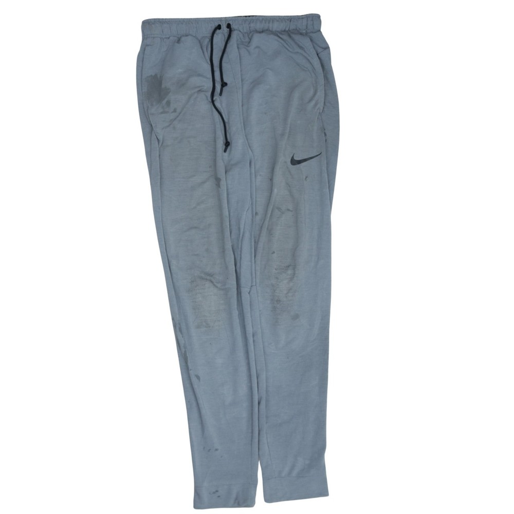 Nike Mens Joggers Grey Dri Fit Elastic Waist Tapered Leg Run Training Pants M