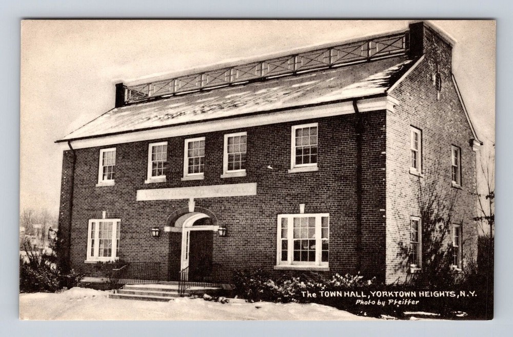 Yorktown Heights NY-New York, the Town Hall, Antique Vintage Souvenir Postcard