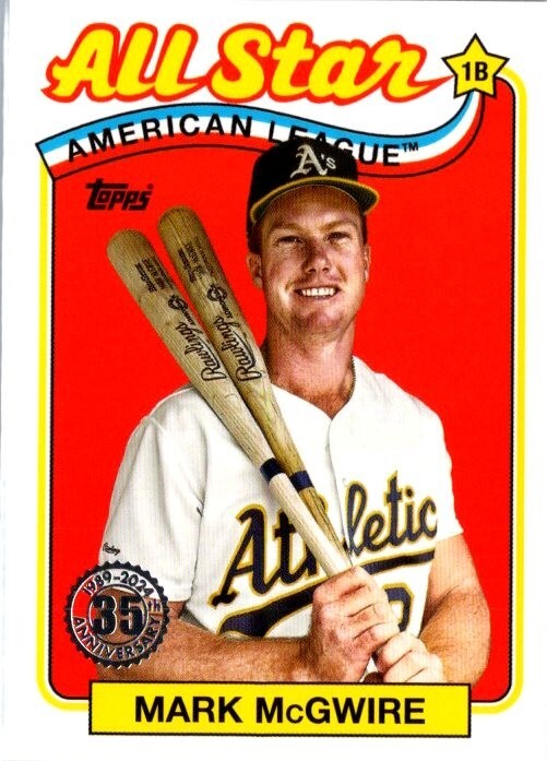 2024 Topps Series 2 MARK MCGWIRE #89ASB-37 1989  All-Stars ATHLETICS