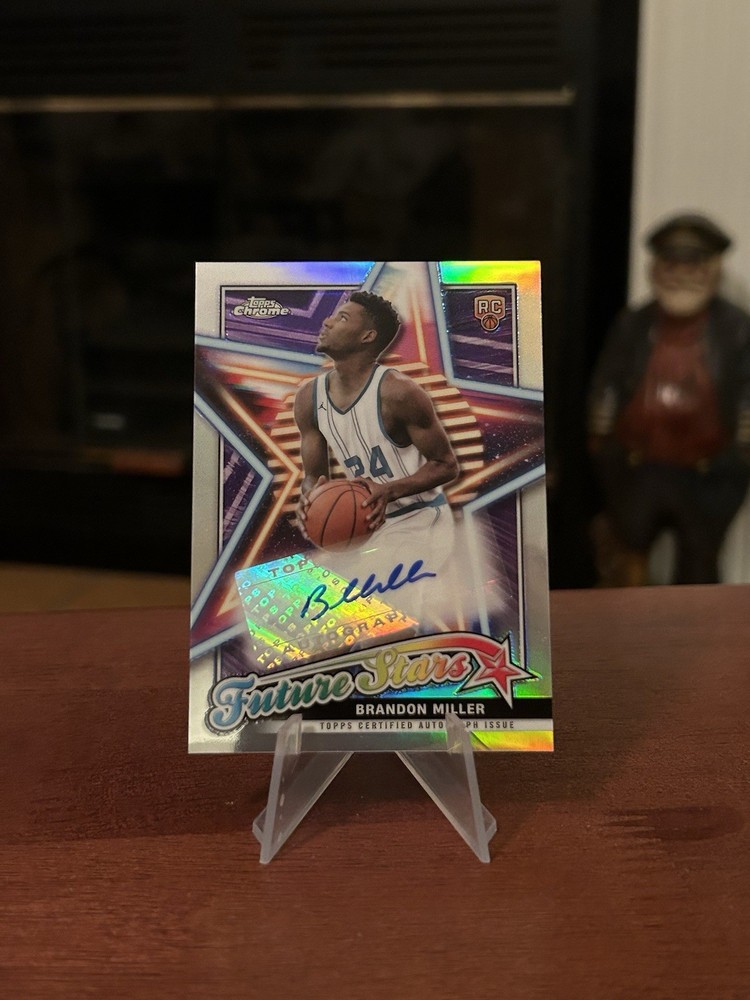 2024 Topps Chrome Brandon Miller Future Stars Refractor #FSA-BM AUTO Nice!! 🔥🔥
