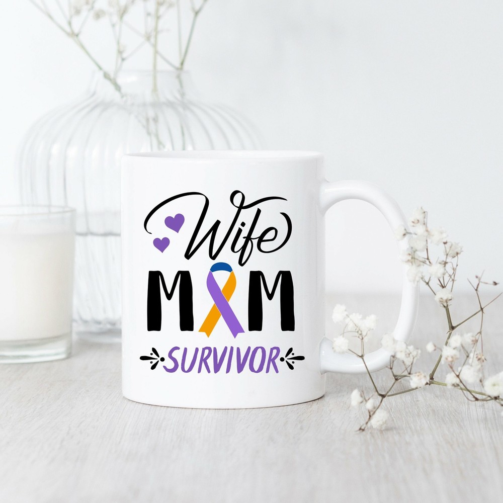 Bladder Cancer Wife Mom Survivor Mug Bladder Cancer Mug Bladder Cancer Gift