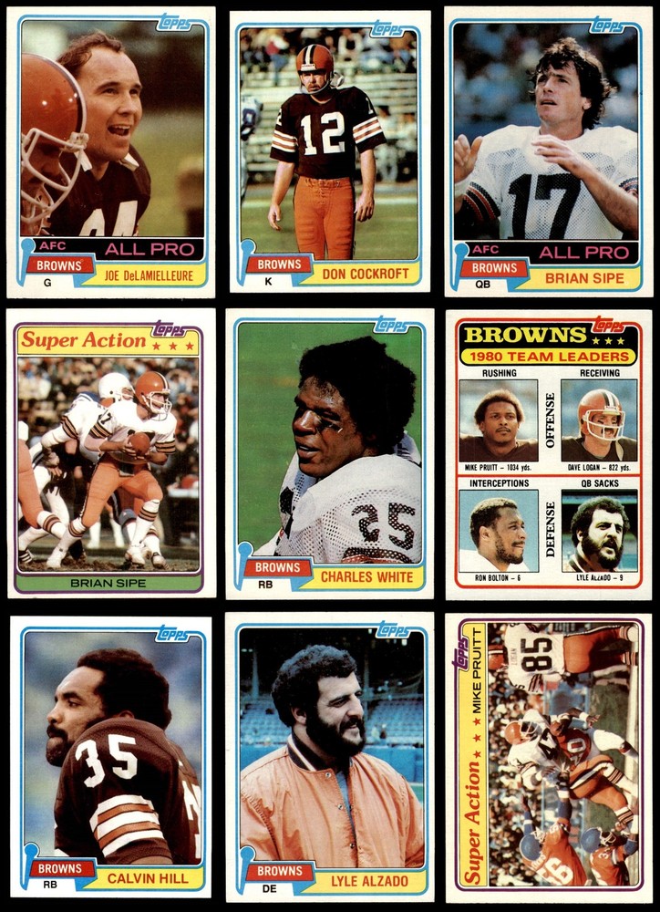 1981 Topps Browns Almost Complete Team Set 6.5 - EX/MT+ 6891615 (24 / 26 cards)