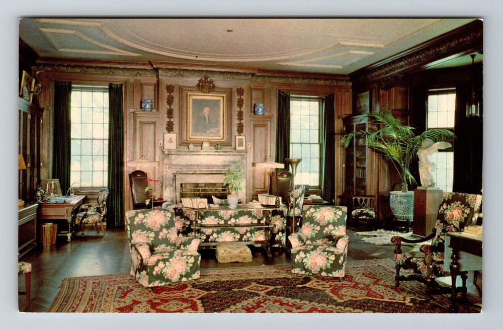 Hyde Park NY-New York The Home Of Franklin D Roosevelt Vintage Postcard