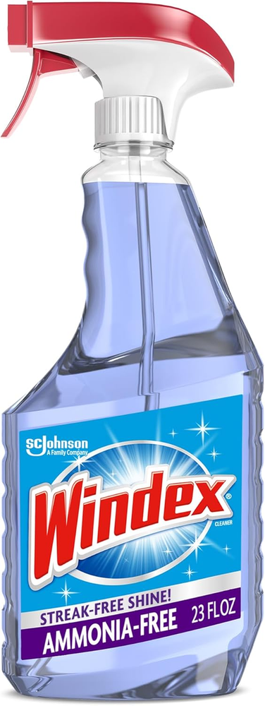 Windex Ammonia-Free Glass and Window Cleaner Spray Bottle with Eco-Friendly Packaging
