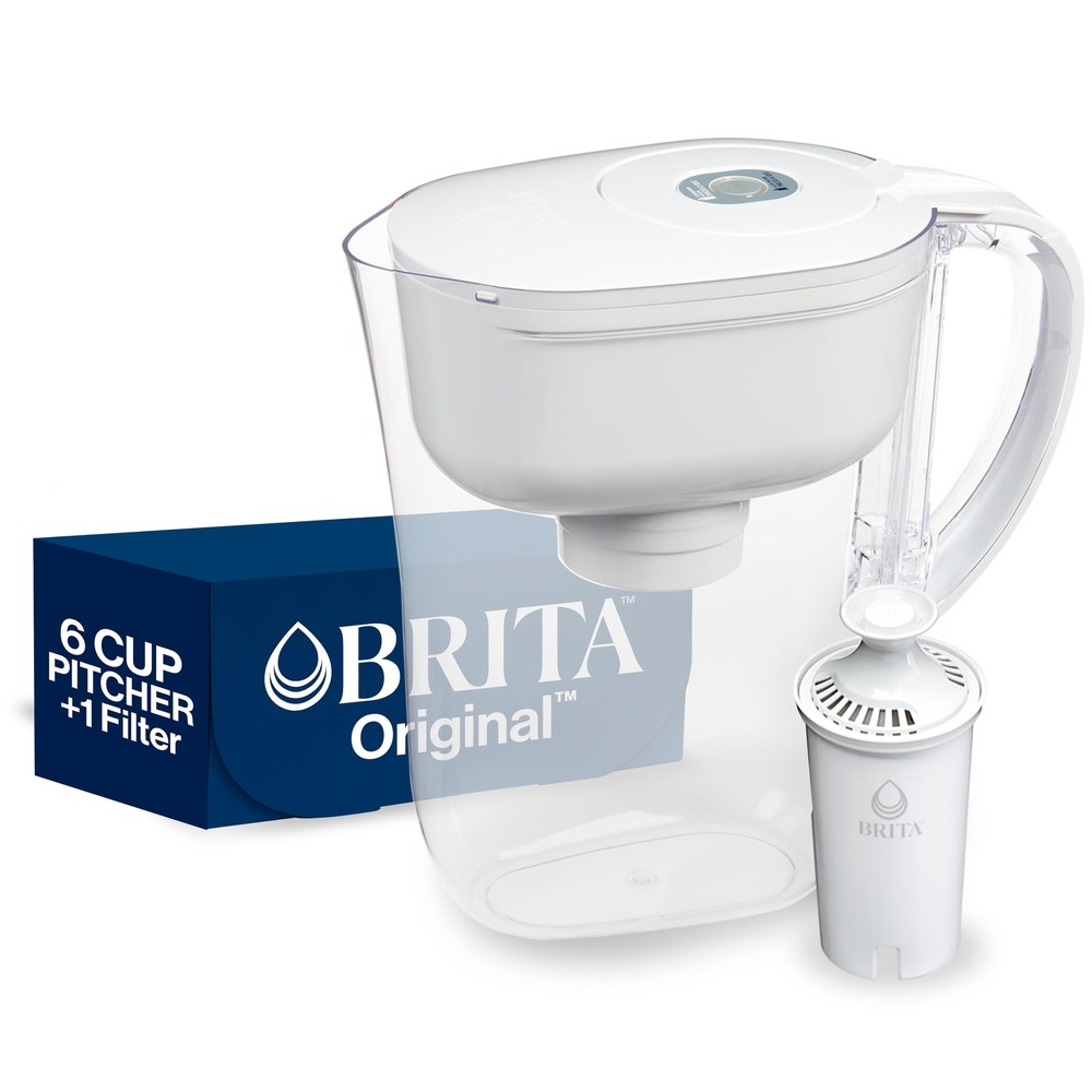 Metro Water Filter Pitcher with SmartLight Filter Change Indicator BPA-Free R...