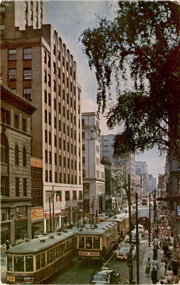 Ste. Catherine St., Montreal, Canada, S. J. Hayward, 1217 Bleury Postcard
