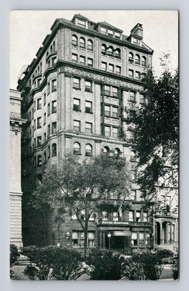 Madison VA- Virginia, Hotel Stafford, Advertisement, Antique, Vintage Postcard