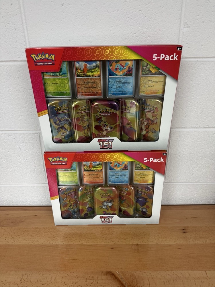 Pokémon 151 Mini Tins Complete Set of 10 Sam’s Club EMPTY TINS NO PACKS W PROMOS