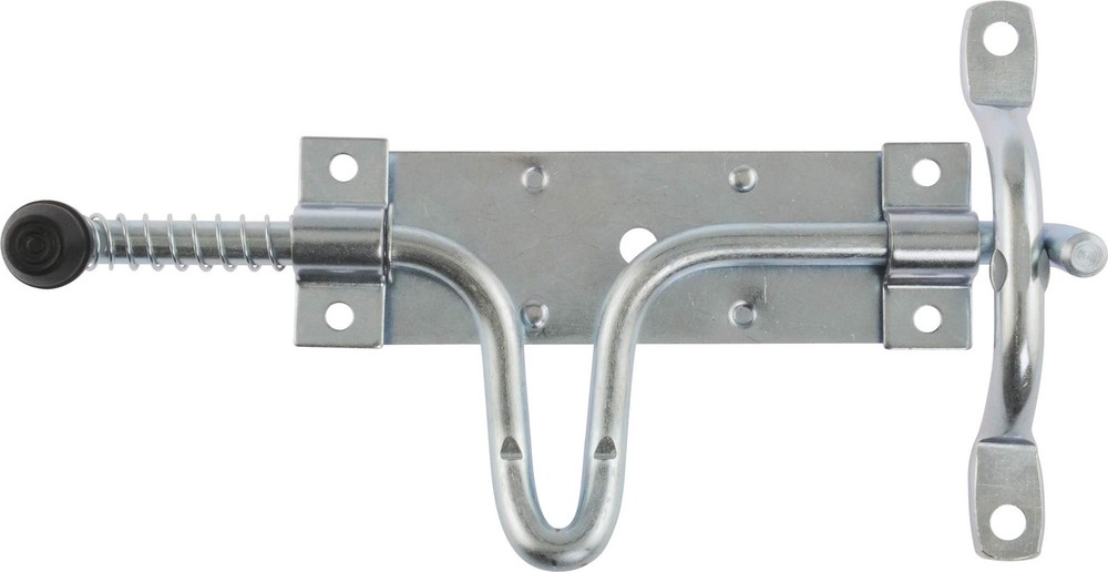 Hillman 852509 Plated Door & Gate Latch with Spring Loaded Sliding Bolt, -Pla...