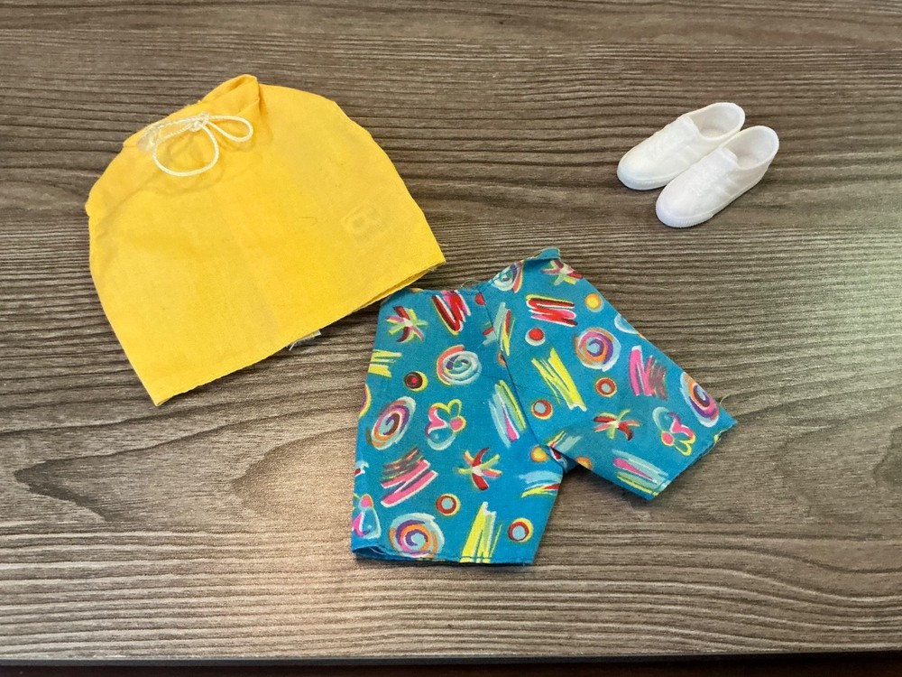 Mattel Barbie Ken Doll Clothes Shirt Shorts Swimsuit Shoes Set Lot