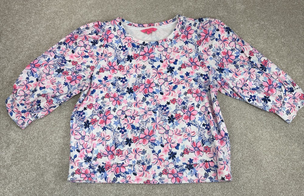 Lilly Pulitzer Corden Women's Size XL Sweatshirt Party Like A Lobster Print