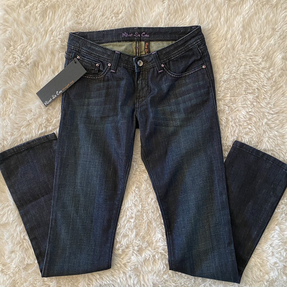 Rivet De Cru Women’s Mae Fit The Mia Jeans Size 28 Bootcut Low Rise 33 Inseam