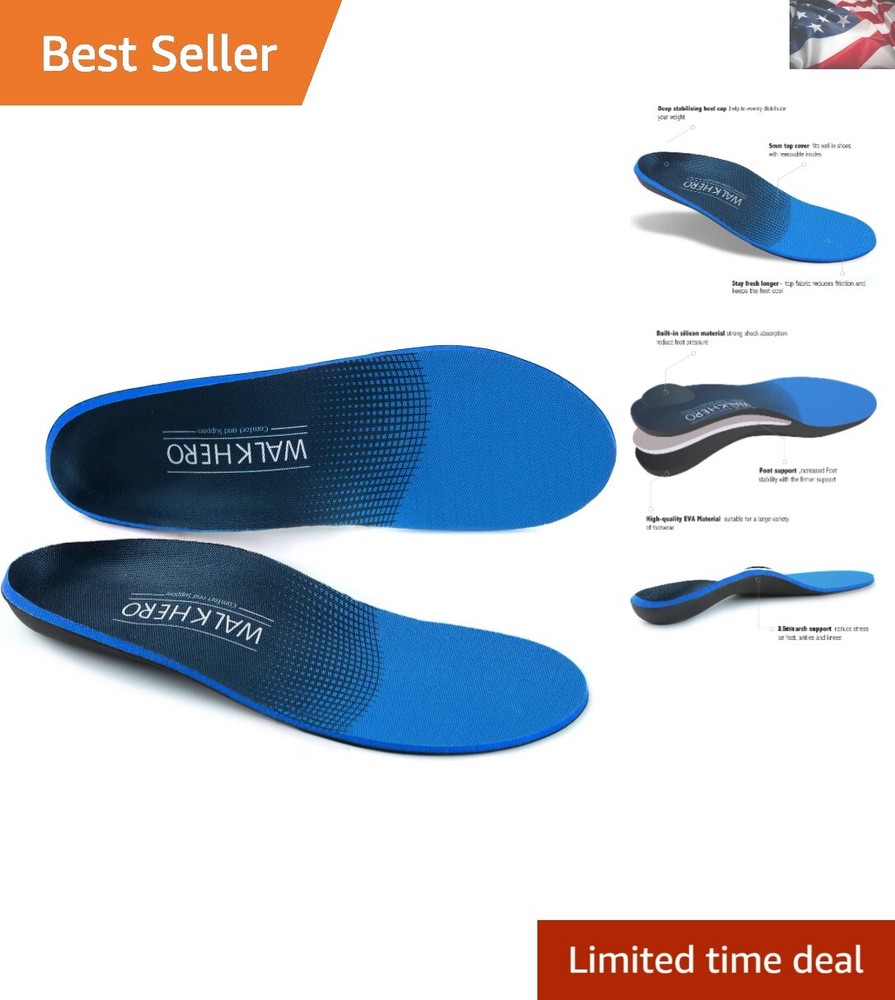 Achilles Tendonitis Arch Support Insoles for All-Day Comfort-image