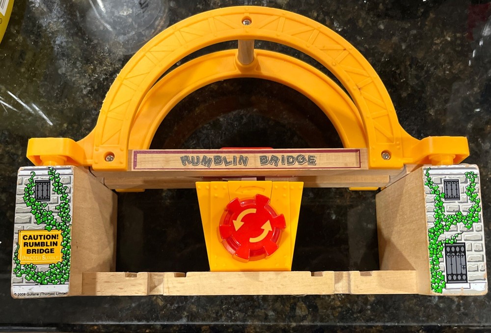 Used Wooden Rumbling Bridge for Thomas Train System Tracks