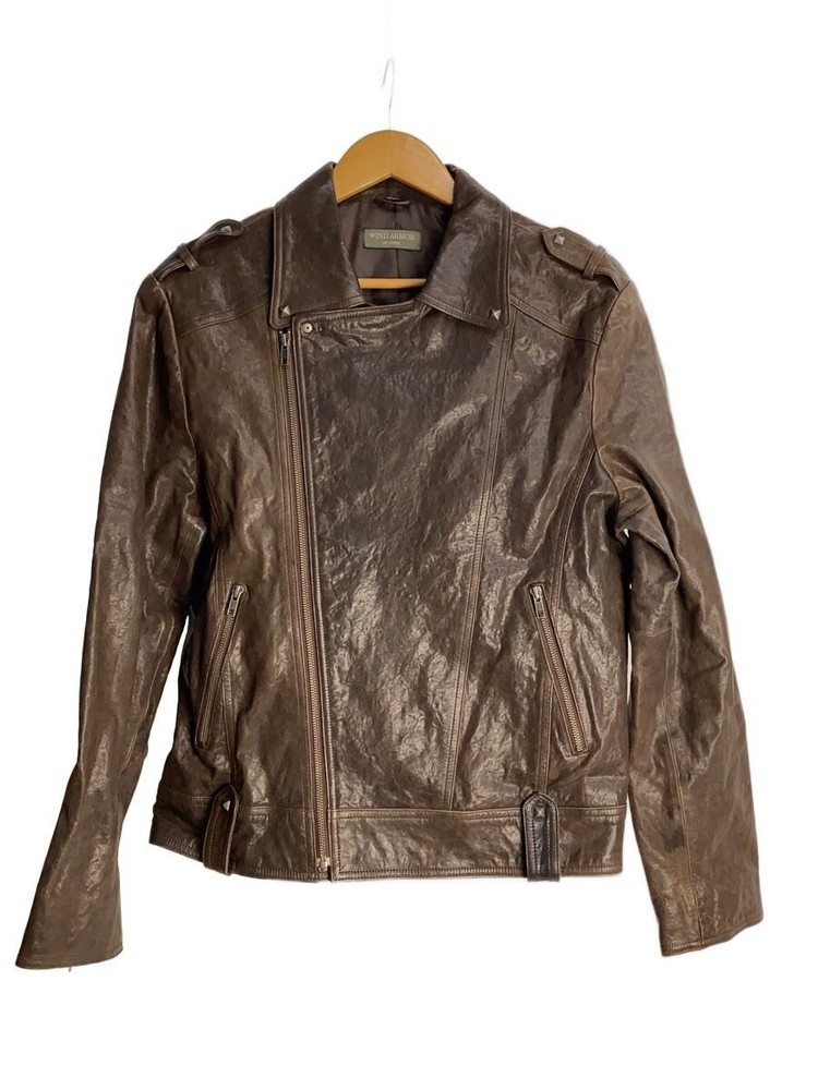Wind  Leather Jacket Blouson/-/Sheep Leather/Brw 3501