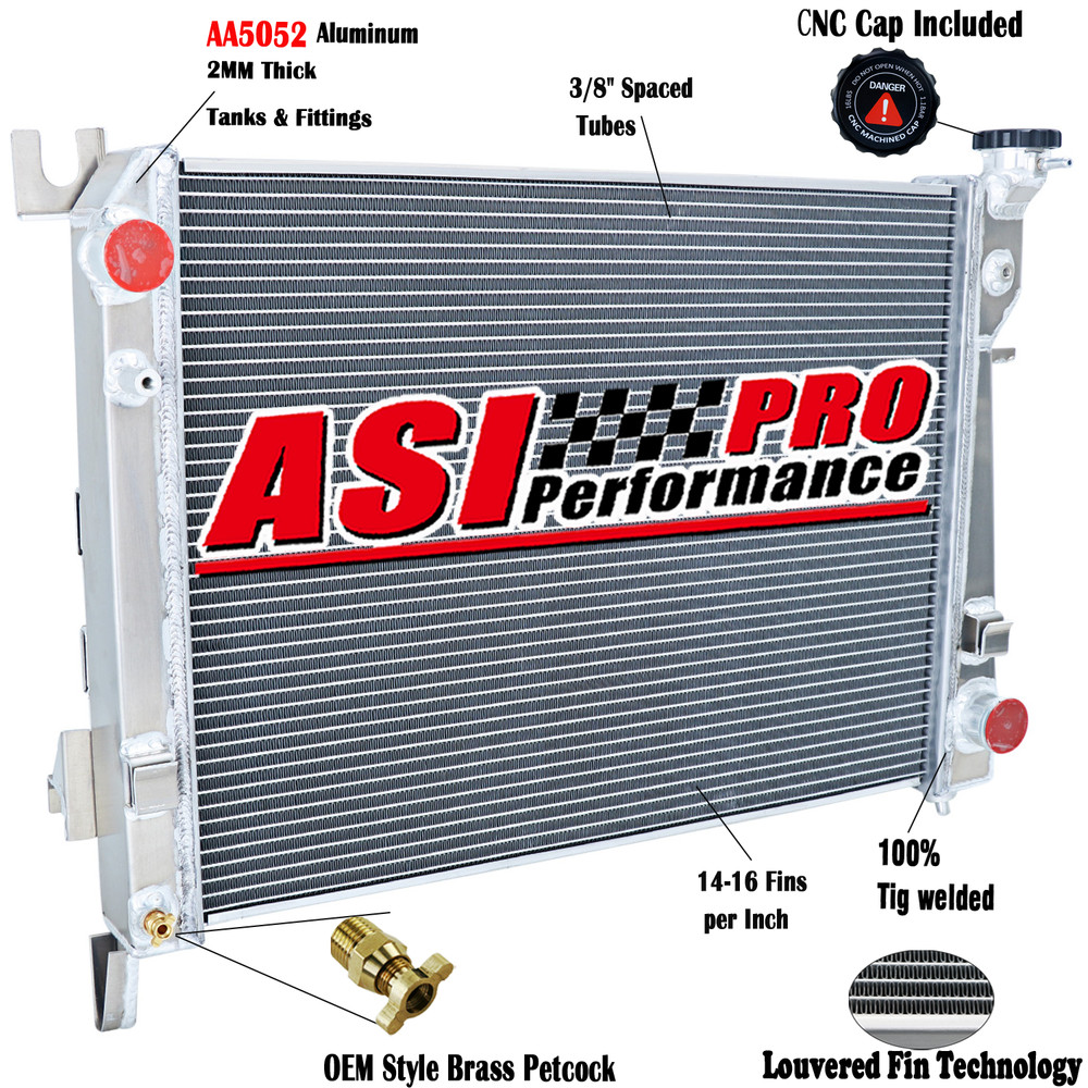 3 Row Aluminum Radiator for 2003-09 2005 Dodge Ram 1500 2500 3500 Pickup 5.7L V8