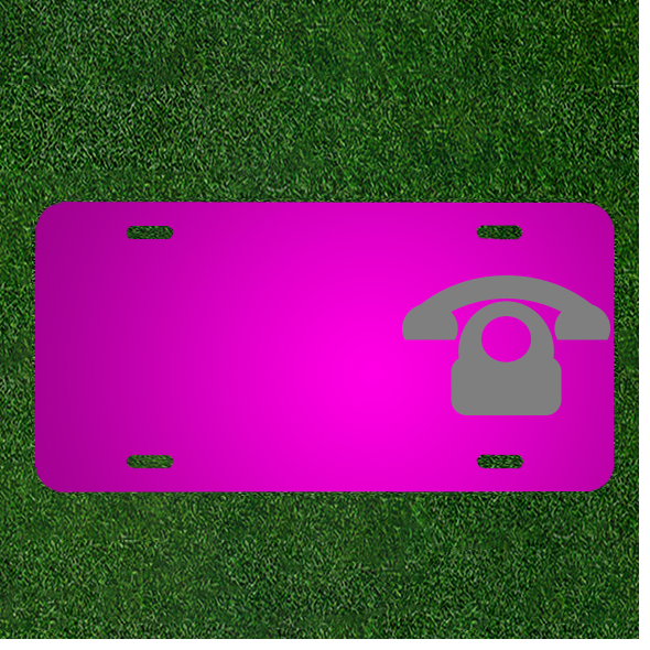 Custom Personalized Car License Plate With Add Names To Telephone Communication