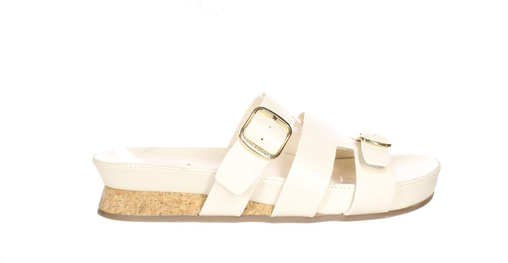 Vince Camuto Womens Freoda Beige Sandals Size 8.5 (7736638)