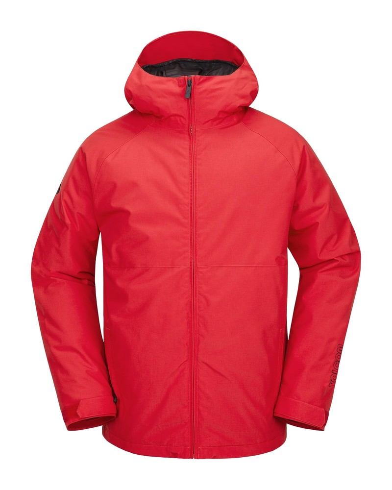 Volcom Men's 2836 Insulated Snowboard Jacket, Crimson S5