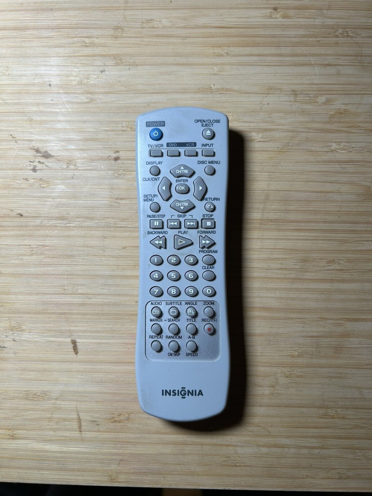 Insignia DVD / VCR Remote Control HS1-3 Gray IS-DVD040924A TESTED